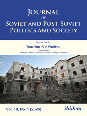 cover image of Journal of Soviet and Post-Soviet Politics and Society